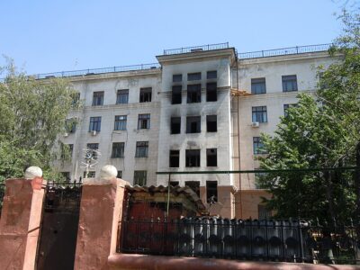 Trade Unions House after the fire on 2 May 2014