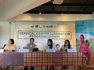 Led by the Cebu City Health Department, DOH Region 7, and Jhpiego Philippines, the campaign aims to expand cervical cancer screening, prevention, and treatment for women in local communities. Photo by Sun Star Cebu jpeg.