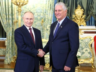 President Miguel Diaz Canel Bermudez and Russia's President Vladimir Putin, May 8th 2025, Moscow.