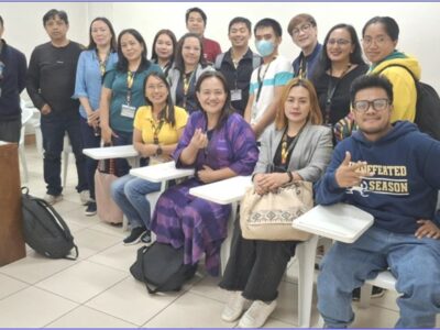 Dr. Genevieve B. Kupang with her students in the Doctor of Philosophy and Administration and Supervision and Doctor of Education in Educational Management: (Male) Satur C. Bacdayan, Jr., Ardeshir A. Bedso, Lester A. Biadno, Dun Vincent D. Bueno, Dwayne P. Castro, Anderson G. Dawigi, Jayson A. Guillermo, Fernando L. Organo, and Alaska J. Turaray; (Female) Jocelyn G. Abuan, Liza C. Alibio, Josefa P. Dampilag, MEa Krize L. Kio-isen, Rhodaline M. Sugui, Fe M. Togmey, Shyla T. Tugay-an, and Jovelyn C. Utang.
