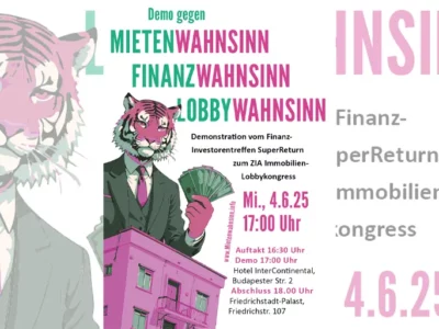 Wohnraum ist keine Ware – Protest gegen Finanz- und Immobilienlobby in Berlin