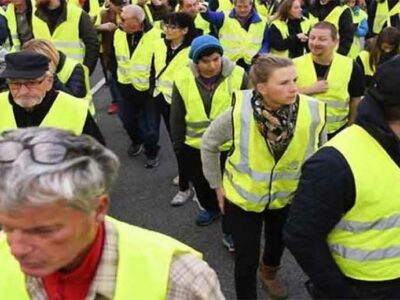 Manifestação dos coletes amarelos em França (Foto da Prensa Latina)