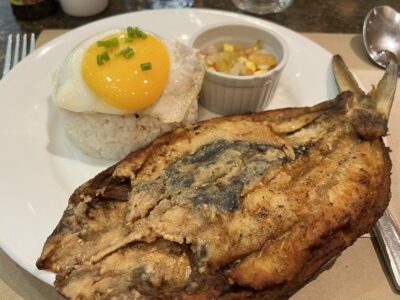 Silog Plate with Bangus (Milkfish).