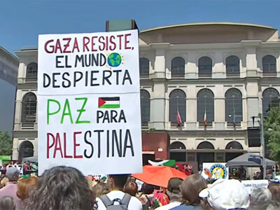 Manifestación por Palestina. Madrid, 14/06/25 (Captura de video)