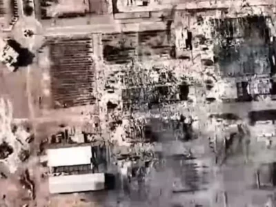Aftermath of US bombardment of Isfahan nuclear site in Iran, June 21, 2025.