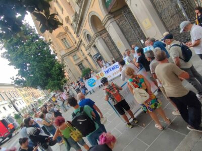 Sit-in contro inceneritore di Montello 6 agosto 2025