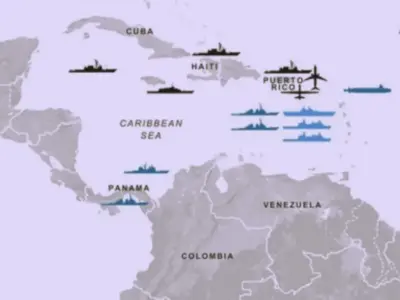 US air and military assets near Venezuela. (iejmedia)
