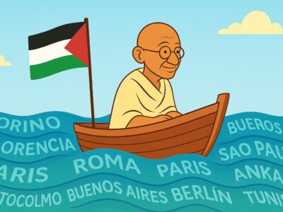 Gandhi on the Way to Gaza
