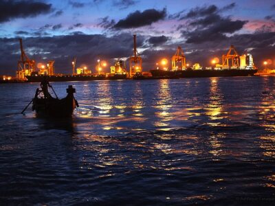 Chittagong Port Night View