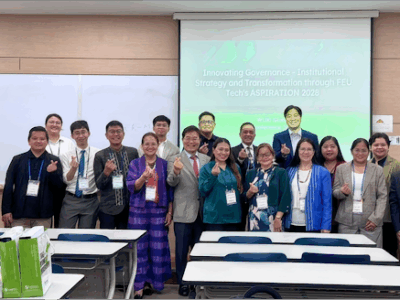 Research Paper Session II on Ethical AI, Governance, and Societal Impact brings together (L-R) conference delegates and presenters: Director Alexis Mervin T. Sy of FEU Institute of Technology (3rd from L), Dr. Genevieve Balance Kupang, WURI Historian and WUNI-L Secretary (5th from L), Session Chair Professor Ki-chan Park, President of The Society for Sustainability Management (6th from L), Professor Shiela Bartolome Navasca of Northwestern University, and Dr. Yong-taek Min, WUNI Vice President for Internal Affairs, at WURI Global Conference 2025, Tongmyong University, Busan, Korea.