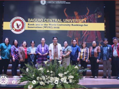  Fueling Global Futures: CHED-CAR Honors BCU for Excellence in Internationalization! Pictured (L-R, BCU Recipients): Dr. Michael De Roxas, Dr. Jocelyn B. Ang, Dr. Jennifer T. Longchasen, Dr. Lyha Fias-ilon, and International Relations Officer Dr. Genevieve Balance Kupang. Joined by the esteemed CHED-CAR Team: Director IV Dr. Jimmy G. Catanes, CEPS Dr. Ma. Geraldine F. Casipit, ES II Dr. Godfrey G. Mendoza, Mrs. Christine Soriano, Mrs. Melody C. Labawig, Mr. Darius B. Coloma, and Engr. Abraham P. Os-Osa. Photo credit: CHED-CAR.