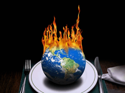 hunzi eating global warming