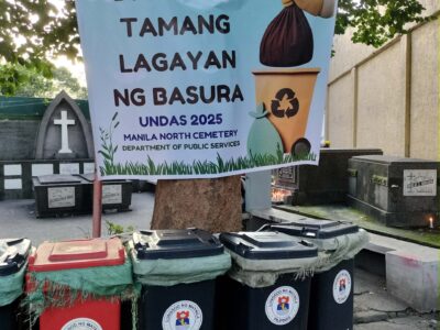 Manila North Cemetery bins.