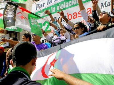 Manifestación en apoyo a la independencia del Sahara Occidental. Madrid, 2007