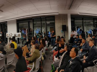 Filipino community leaders discuss the proposed cultural centre at the Killarney Community Centre, 9 November 2025.