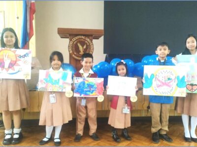 Cultivating a Culture of Peace: The participants of the poster-making competition from the Elementary Department of Baguio Central University.