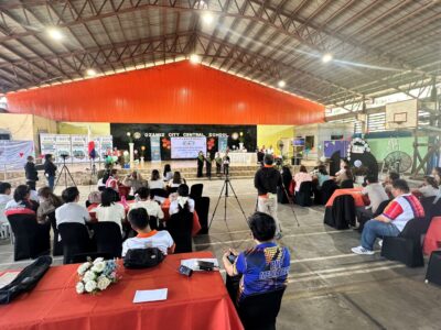 Partners, teachers, and students gather at Ozamiz City Central School for the launch and ribbon-cutting of five new school-based teen centers under the BRAVE Project.
