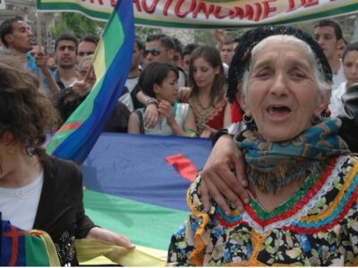 Protest in Kabylia, Algeria (April 2010) for the recognition of Kabyle culture and autonomy.